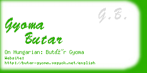 gyoma butar business card